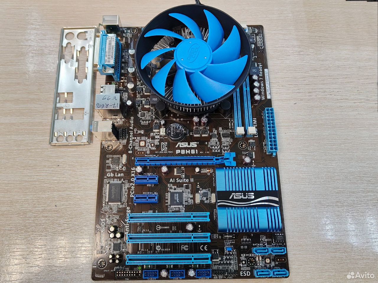 Комплект MB s1155 + Core i7-2600 + Cooler