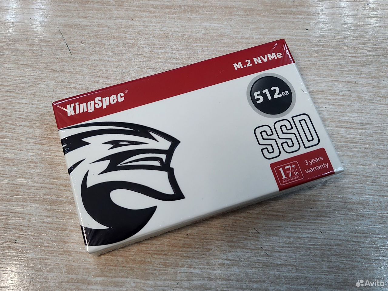 SSD накопитель kingspec M.2 2280, NVMe, 512гб новы