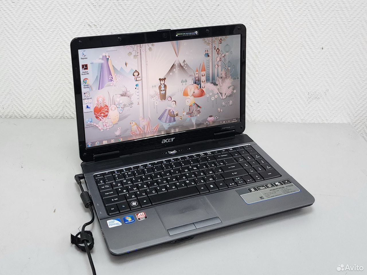 Ноутбук Acer intel Pentium T4500/4Gb/SSD 120Gb/15
