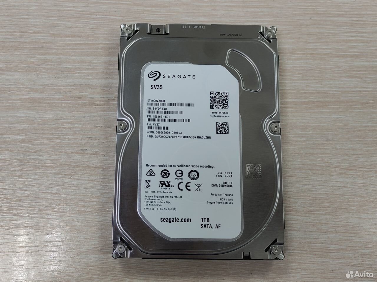 Жесткий диск Seagate SV35, 1000Gb
