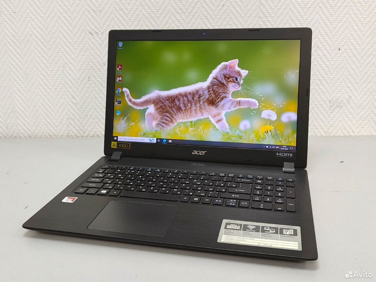 Ноутбук Acer A6-9220e/8Gb/SSD 120Gb/Radeon R4/15.6