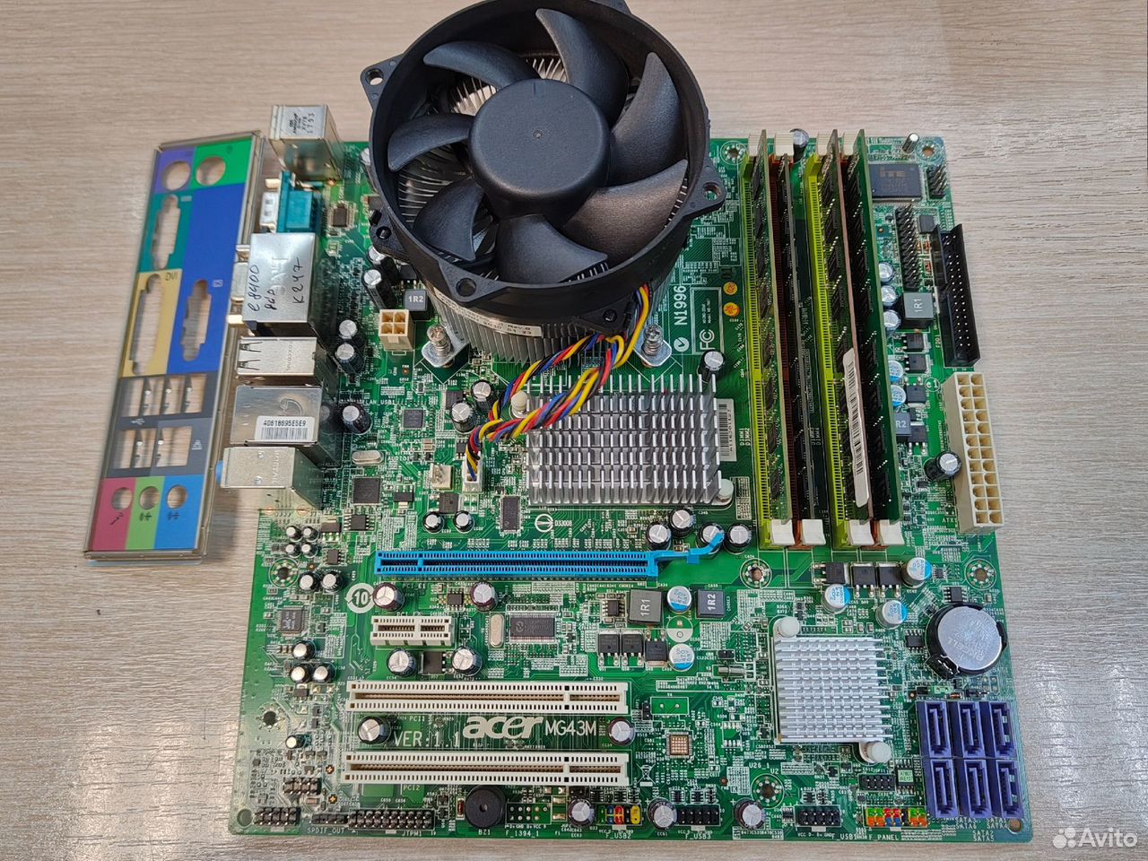Комплект MB s775 + Core2Duo E8400 + 8Gb DDR3