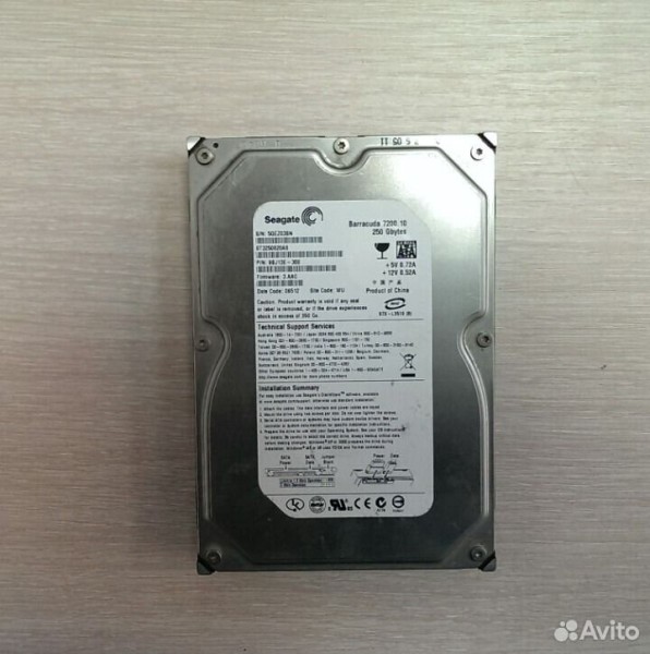 Жесткий диск Seagate ST3250820AS, 250Gb, SATA