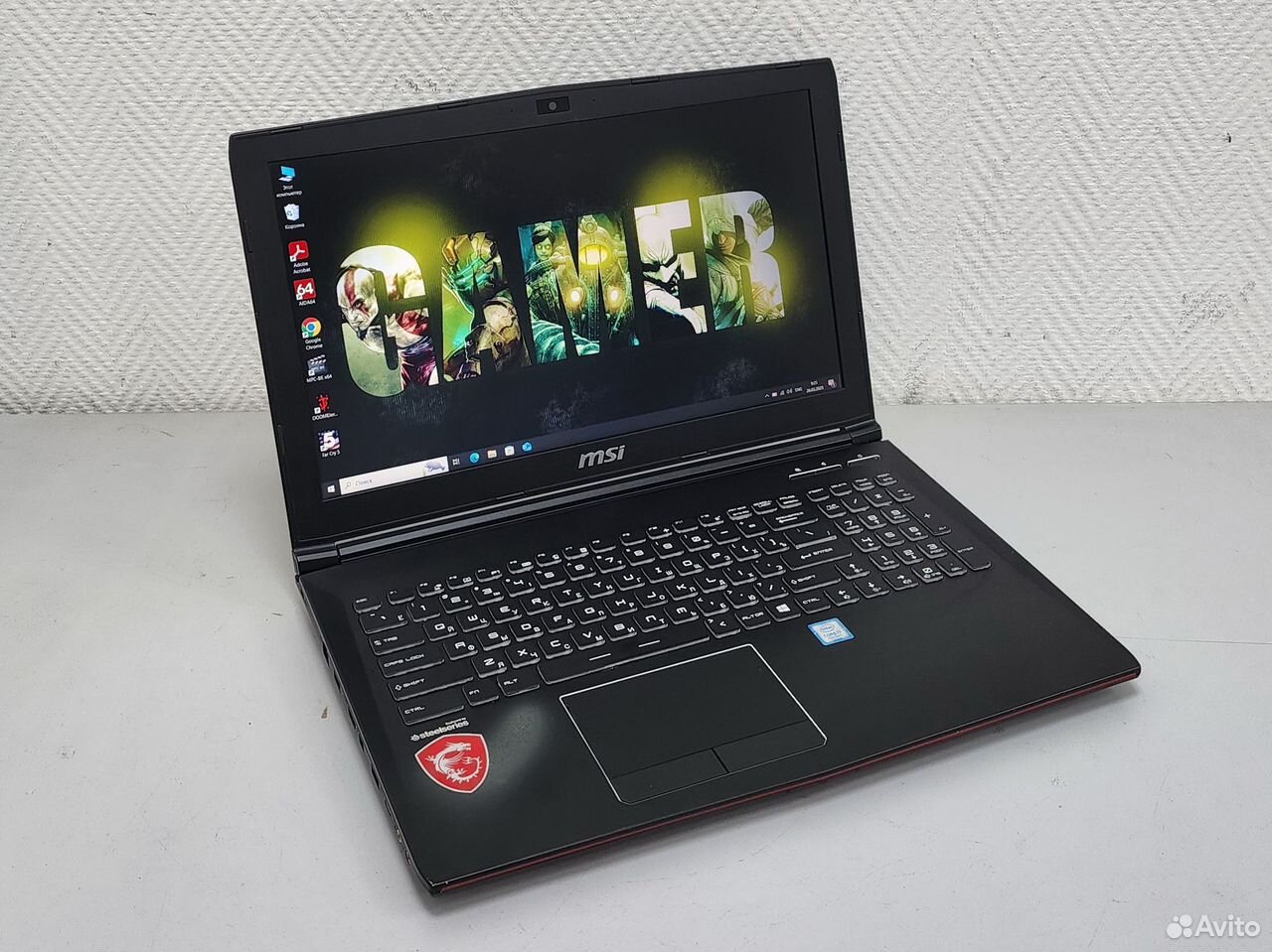 Игровой i7-7700HQ/8Gb/SSD 128Gb+1Tb/GTX 1050/15.6"