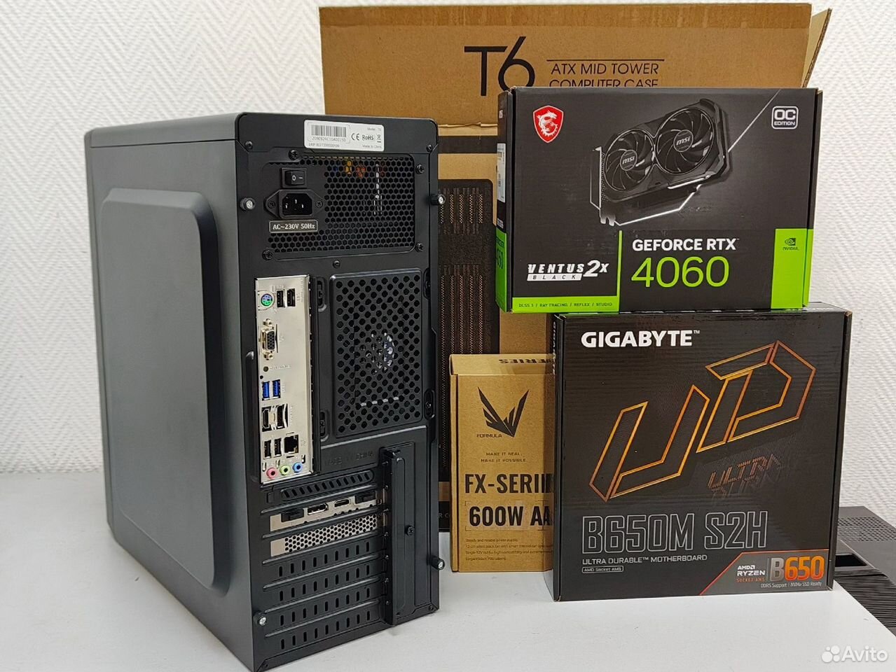 Игровой AMD Ryzen 5-7500F/16Gb/nvme 1Tb/RTX 4060