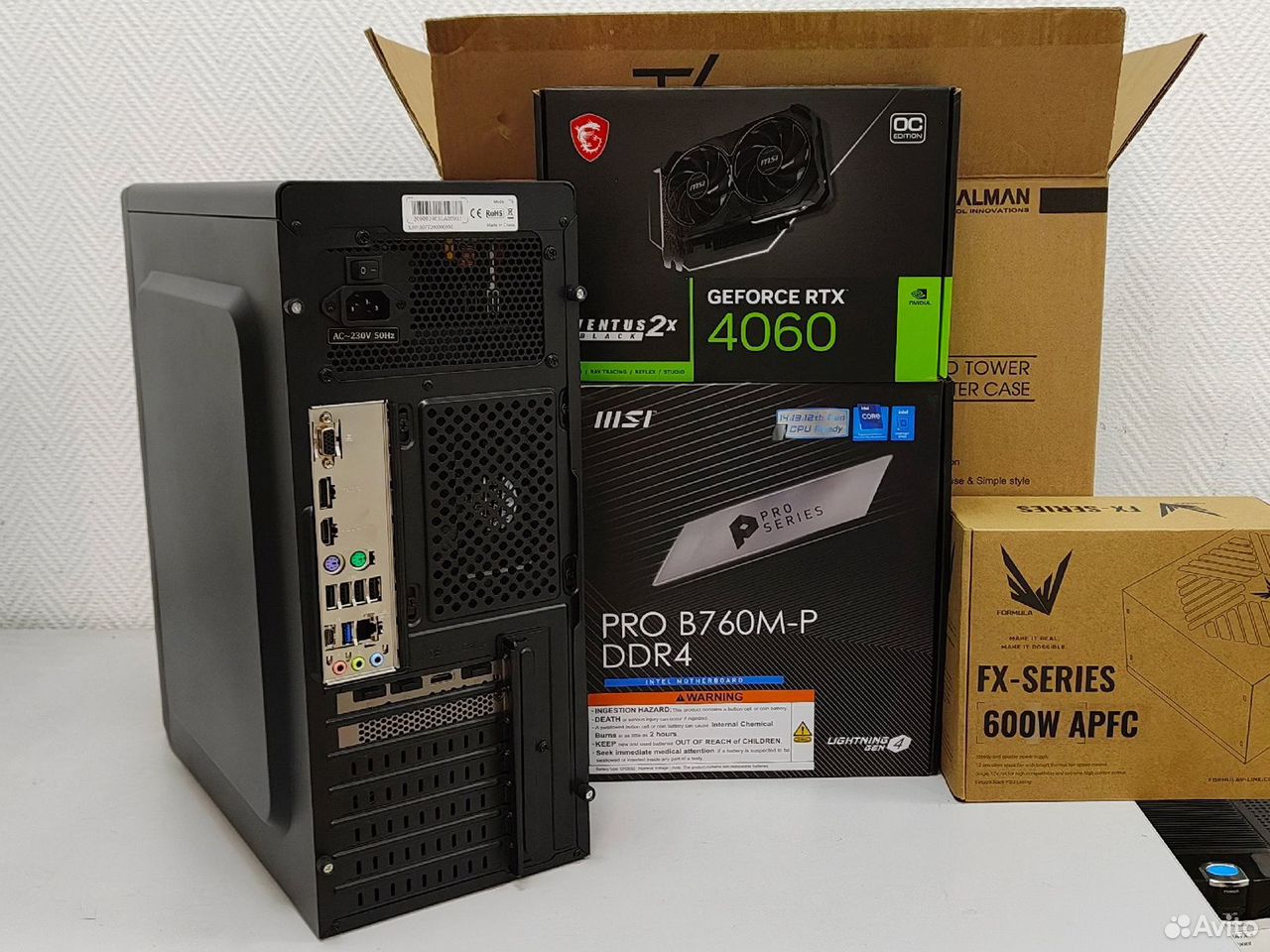 Игровой i5-14400F/32Gb/nvme 512Gb/RTX 4060