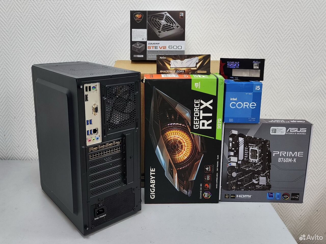 Игровой Core i5-12400F/16Gb/SSD 512Gb/RTX 3070